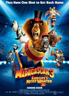 მადაგასკარი 3: ევროპაში ყველაზე ძებნილები / Madagascar 3: Europe's Most Wanted ქართულად